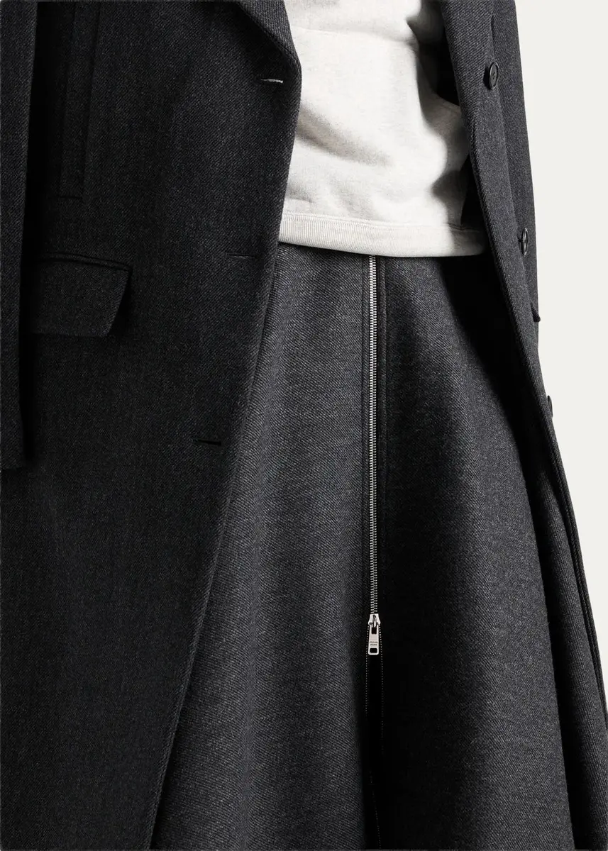Prada Notch Lapel Wool Coat | Thumbnail 4 Prada Notch Lapel Wool Coat | Thumbnail 4