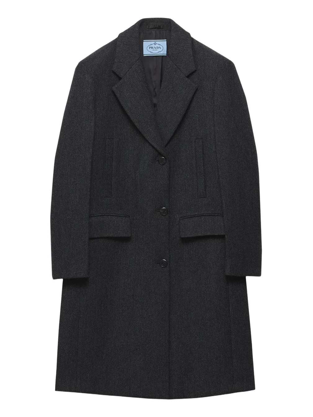 Notch Lapel Wool Coat