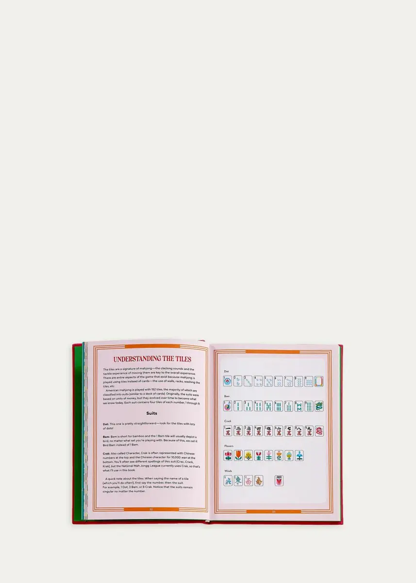 Graphic Image "Play Mah Jong! An All-Levels Guide to American Mahjong" Leather-Bound Book by Alyssa Gross | Thumbnail 3 Graphic Image "Play Mah Jong! An All-Levels Guide to American Mahjong" Leather-Bound Book by Alyssa Gross | Thumbnail 3