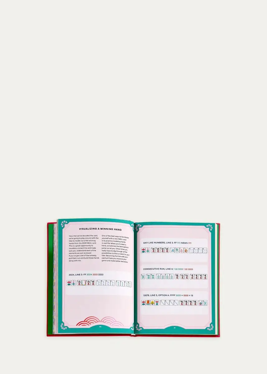 Graphic Image "Play Mah Jong! An All-Levels Guide to American Mahjong" Leather-Bound Book by Alyssa Gross | Thumbnail 4 Graphic Image "Play Mah Jong! An All-Levels Guide to American Mahjong" Leather-Bound Book by Alyssa Gross | Thumbnail 4