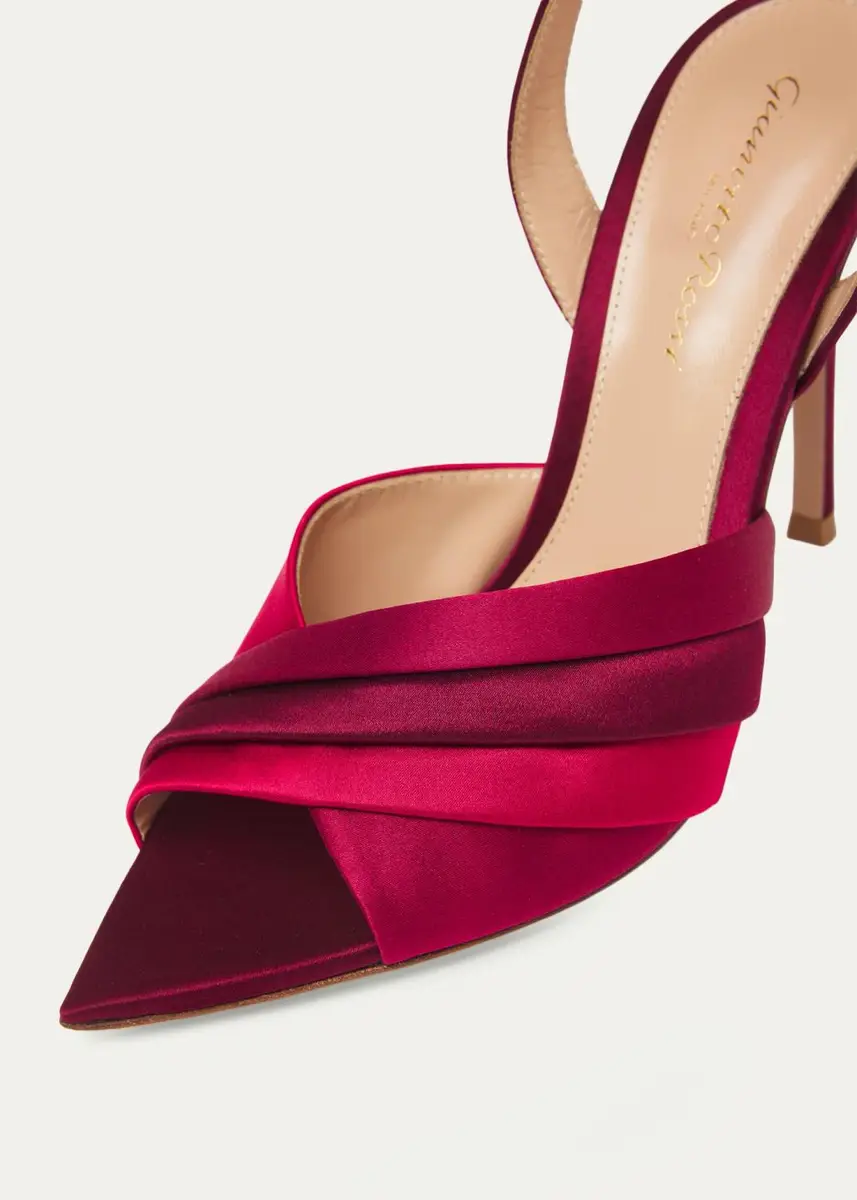 Gianvito Rossi 105mm Crepe Satin Ankle-Strap Pumps | Thumbnail 3 Gianvito Rossi 105mm Crepe Satin Ankle-Strap Pumps | Thumbnail 3