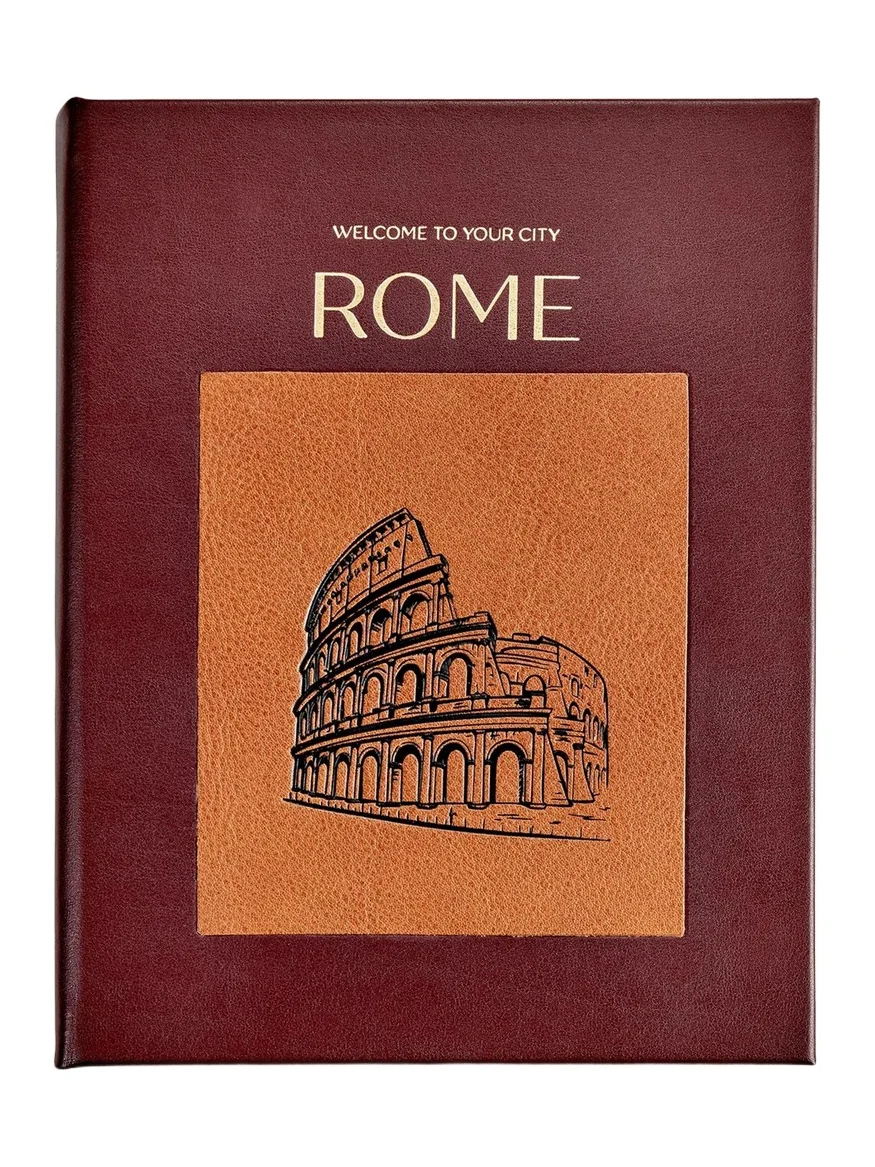 Graphic Image "Trope Rome" Leather-Bound Book Edited by Michelle Fitzgerald & Kendra Huspaska