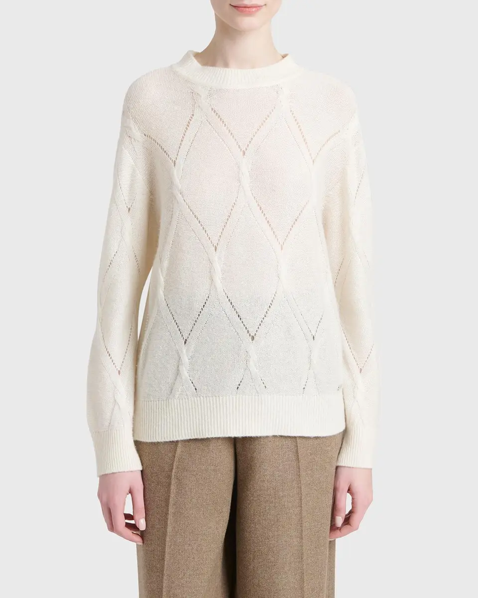 Kiton Diamond Cashmere-Silk Sweater | Thumbnail 4