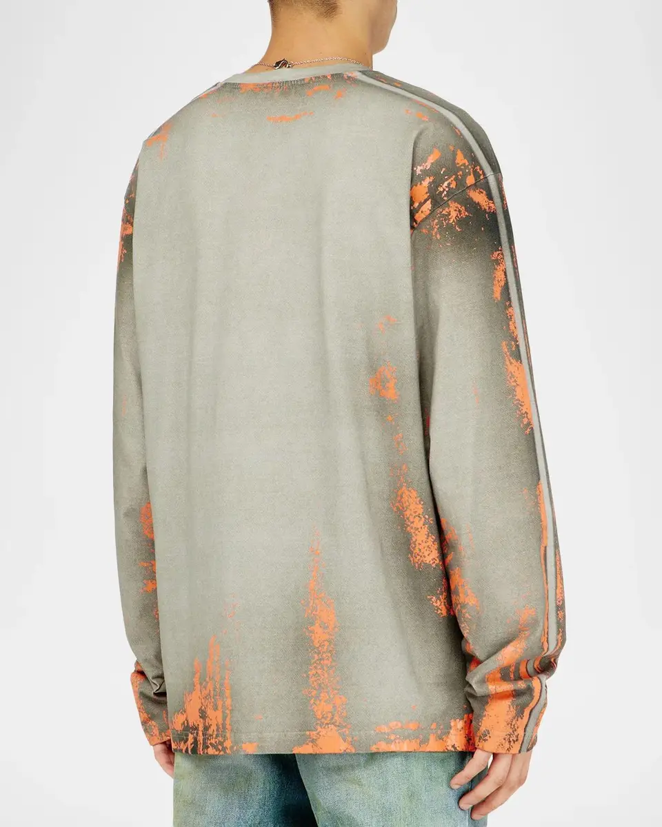Diesel Men's Filmy Long-Sleeve Cotton Jersey T-Shirt | Thumbnail 3