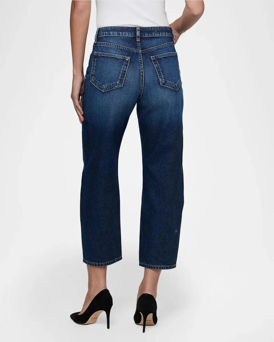 L'Agence Mallis Cropped Straight Jeans | Thumbnail 3 L'Agence Mallis Cropped Straight Jeans | Thumbnail 3