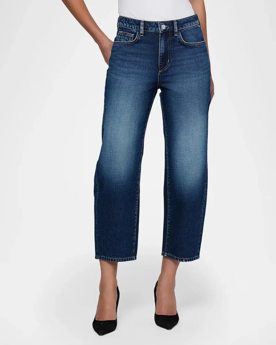 L'Agence Mallis Cropped Straight Jeans | Thumbnail 4 L'Agence Mallis Cropped Straight Jeans | Thumbnail 4