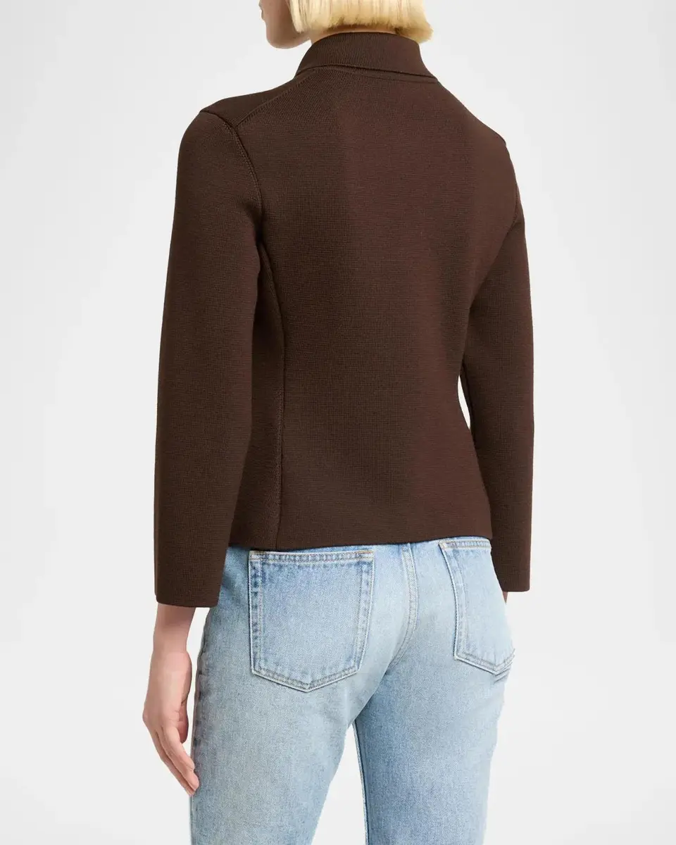 Saint Laurent Wool Polo Cardigan | Thumbnail 3