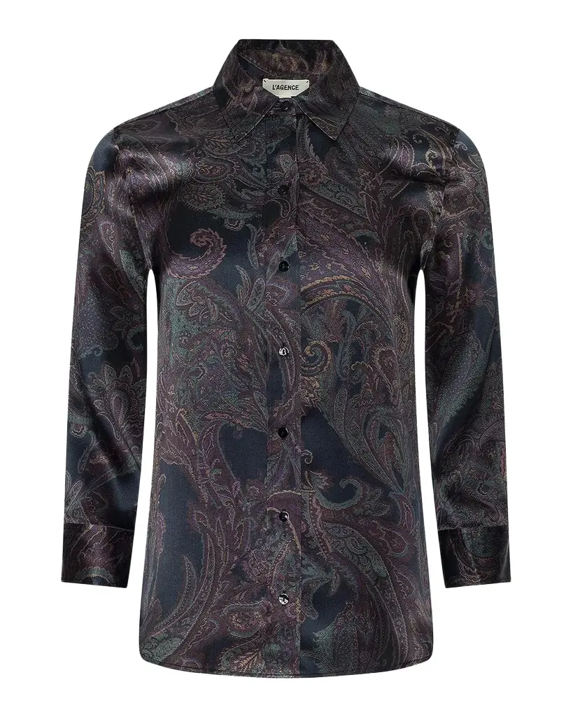 Dani Paisley Silk 3/4 Sleeve Blouse Dani Paisley Silk 3/4 Sleeve Blouse