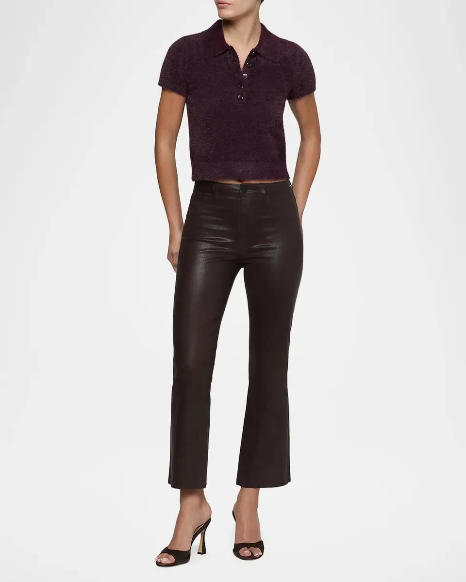 L'Agence Cirrus Crop Polo Shirt | Thumbnail 2 L'Agence Cirrus Crop Polo Shirt | Thumbnail 2