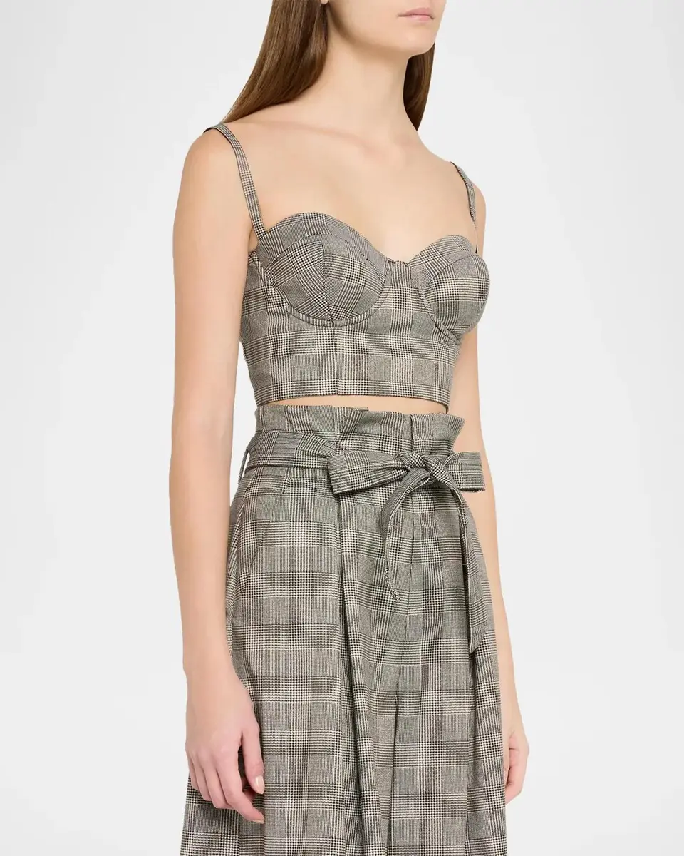 L'Agence Sonya Plaid Bustier Top | Thumbnail 4 L'Agence Sonya Plaid Bustier Top | Thumbnail 4