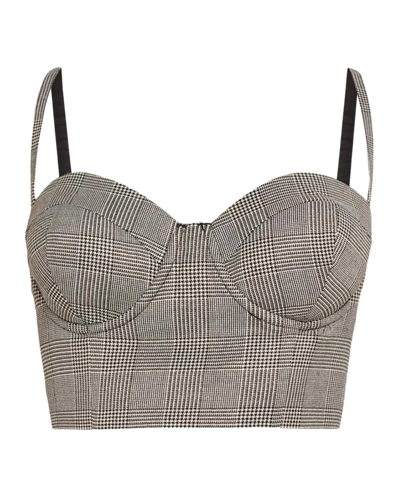 Sonya Plaid Bustier Top Sonya Plaid Bustier Top
