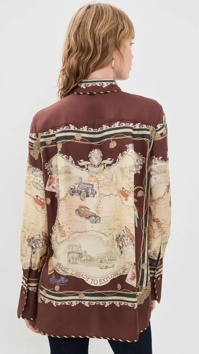 Zimmermann Valiant Silk Twill Shirt | Thumbnail 3