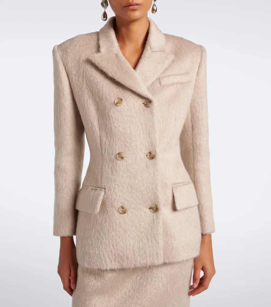 Magda Butrym Double-breasted wool-blend blazer | Thumbnail 4 Magda Butrym Double-breasted wool-blend blazer | Thumbnail 4