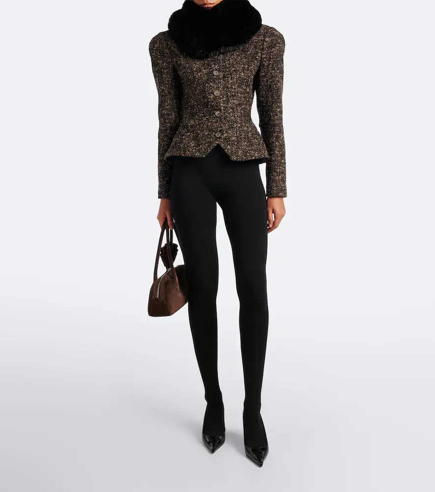 Magda Butrym Wool and cashmere-blend bouclé jacket | Thumbnail 2 Magda Butrym Wool and cashmere-blend bouclé jacket | Thumbnail 2