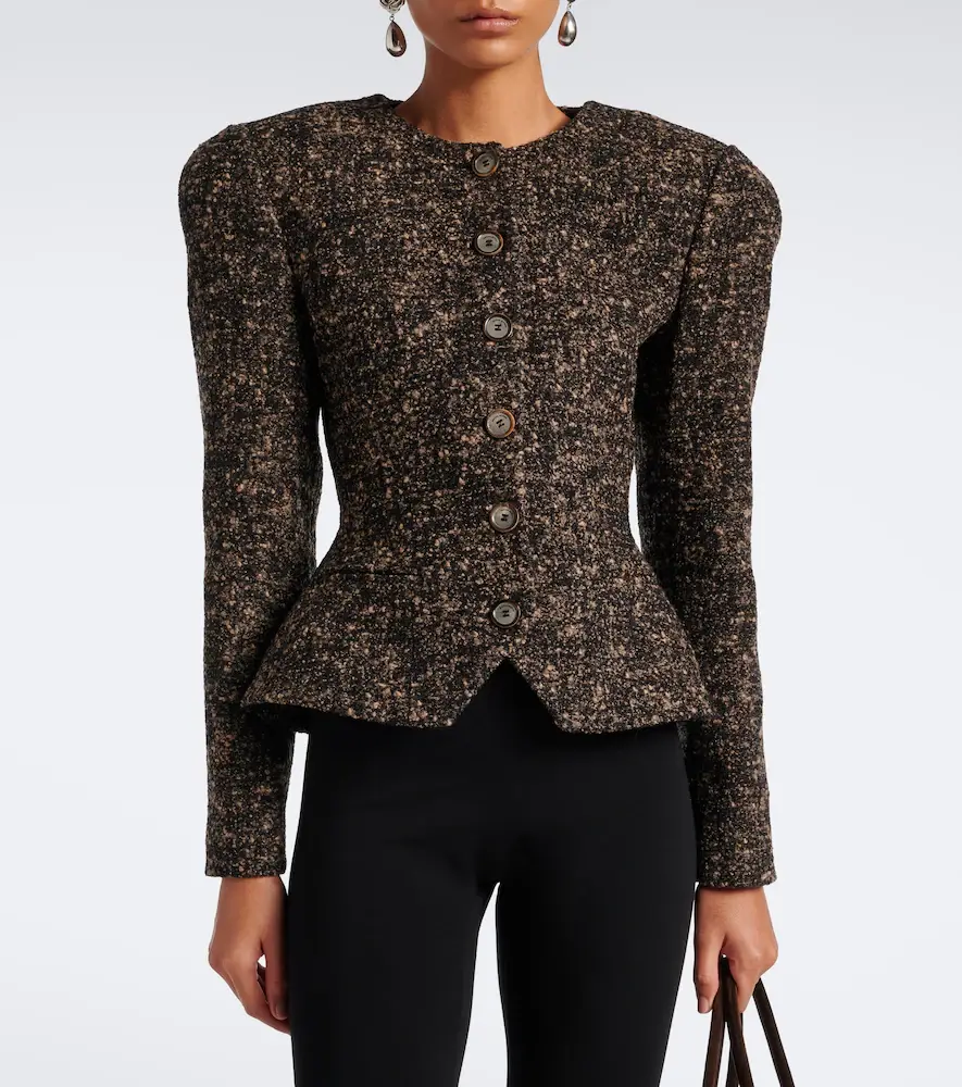 Magda Butrym Wool and cashmere-blend bouclé jacket | Thumbnail 4 Magda Butrym Wool and cashmere-blend bouclé jacket | Thumbnail 4