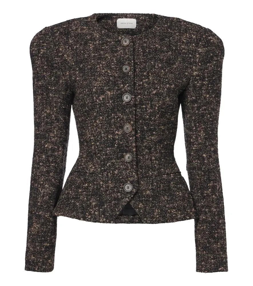 Wool and cashmere-blend bouclé jacket