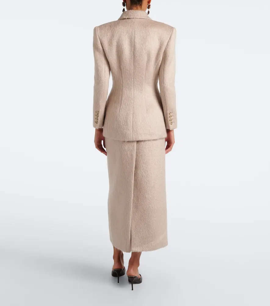 Magda Butrym Mohair and wool-blend midi skirt | Thumbnail 5 Magda Butrym Mohair and wool-blend midi skirt | Thumbnail 5