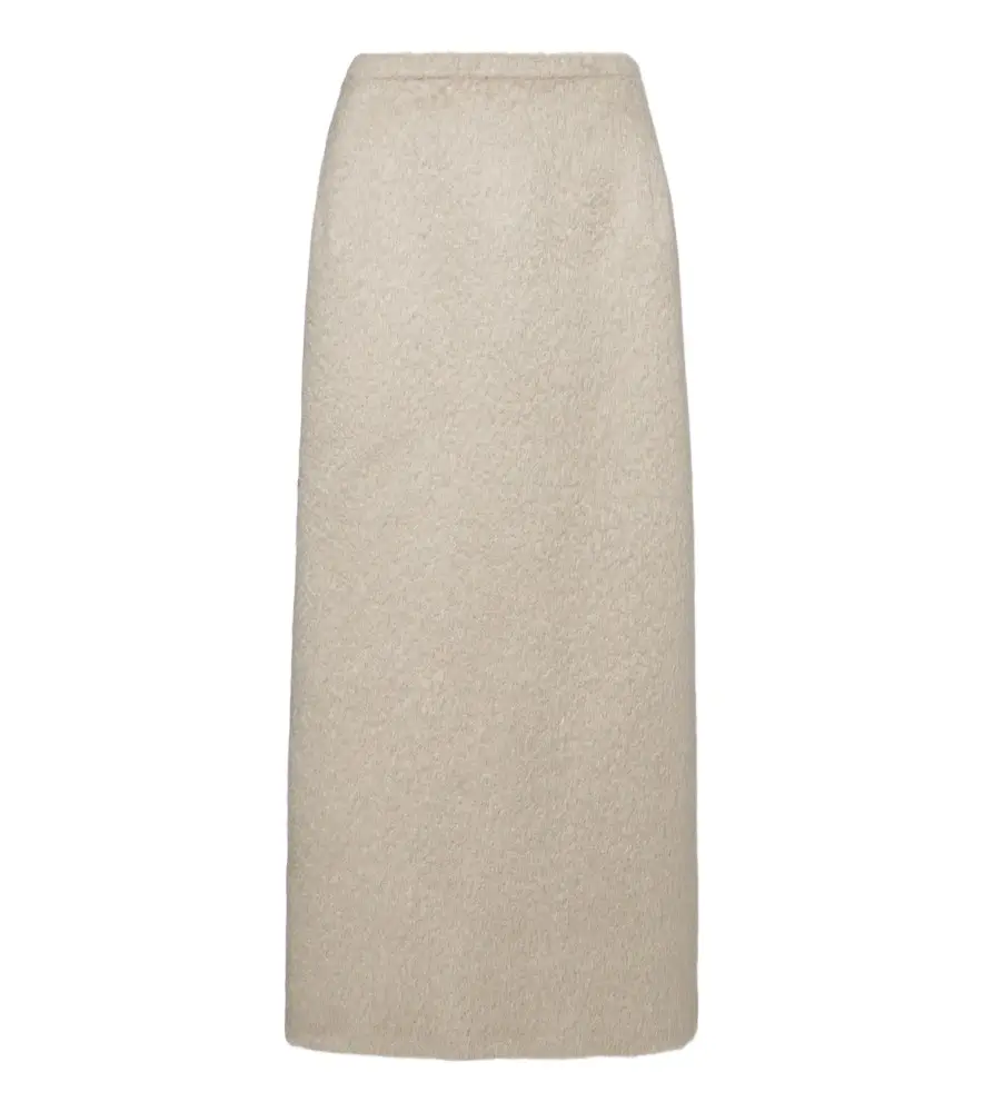 Magda Butrym Mohair and wool-blend midi skirt