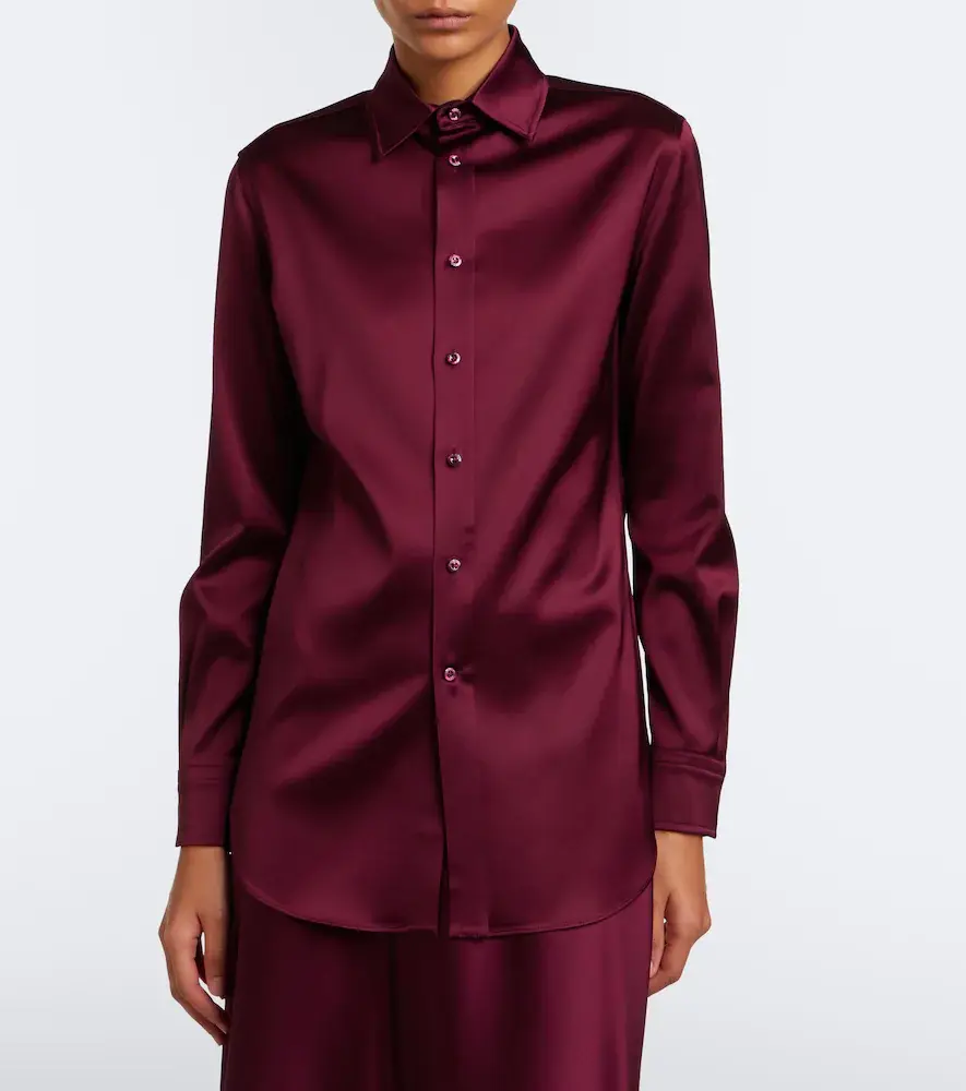 Ralph Lauren Collection Cameron II satin shirt | Thumbnail 5 Ralph Lauren Collection Cameron II satin shirt | Thumbnail 5