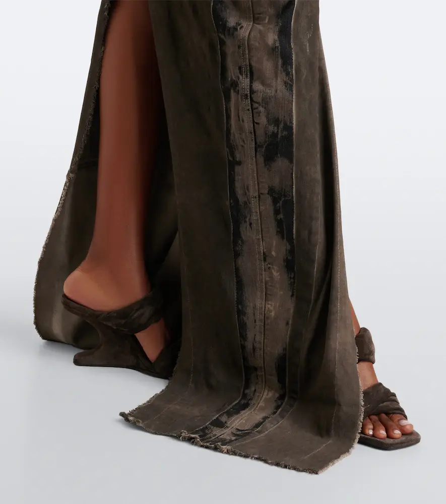 Rick Owens DRKSHDW Sl Etna denim maxi dress | Thumbnail 3 Rick Owens DRKSHDW Sl Etna denim maxi dress | Thumbnail 3