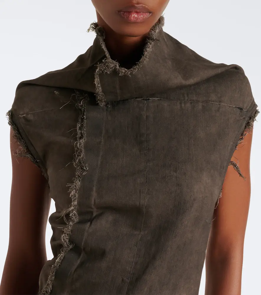 Rick Owens DRKSHDW Sl Etna denim maxi dress | Thumbnail 4 Rick Owens DRKSHDW Sl Etna denim maxi dress | Thumbnail 4