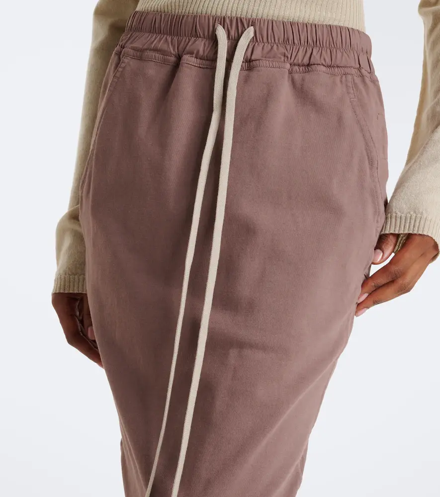 Rick Owens DRKSHDW Pull On Pillar cotton maxi skirt | Thumbnail 2 Rick Owens DRKSHDW Pull On Pillar cotton maxi skirt | Thumbnail 2