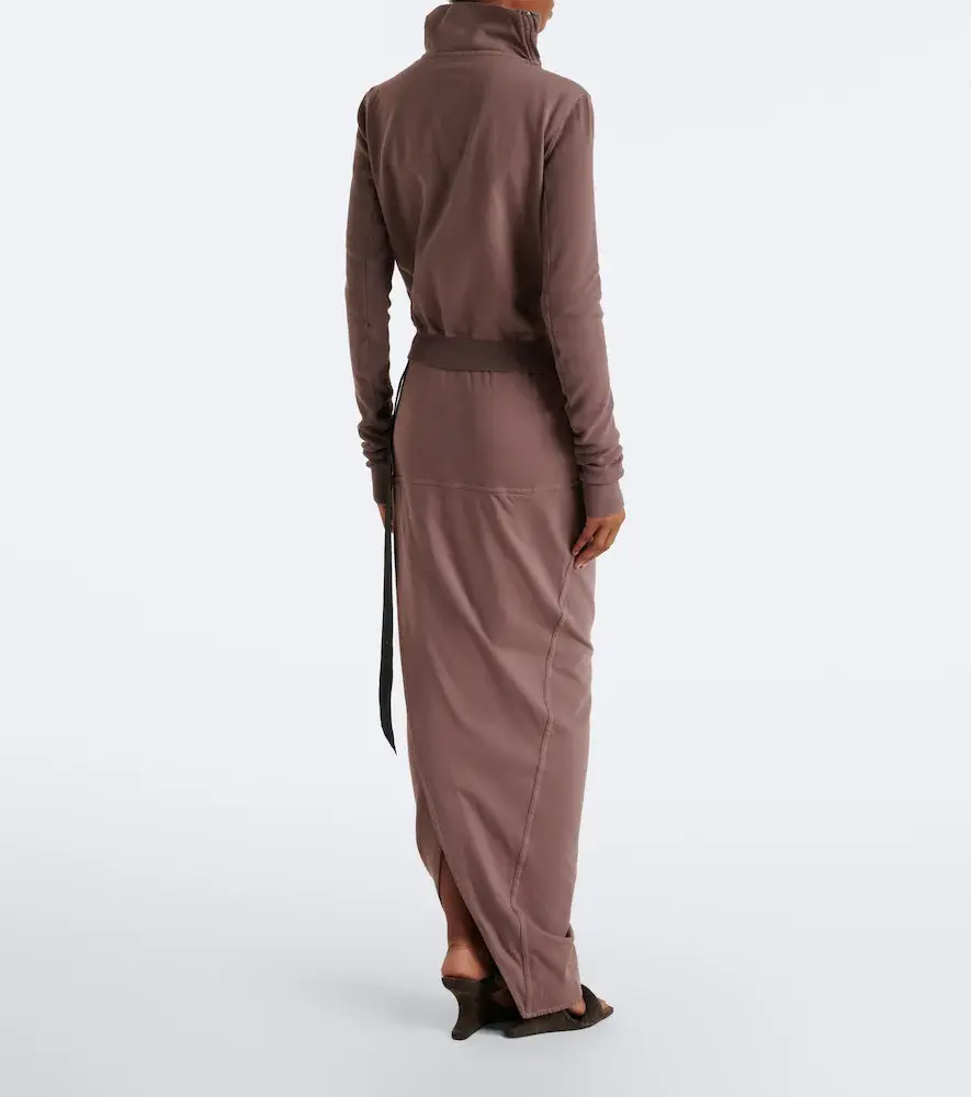 Rick Owens DRKSHDW Pull On Pillar cotton maxi skirt | Thumbnail 3 Rick Owens DRKSHDW Pull On Pillar cotton maxi skirt | Thumbnail 3