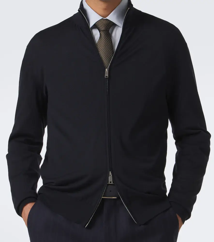 Zegna Wool zip-up cardigan | Thumbnail 6 Zegna Wool zip-up cardigan | Thumbnail 6