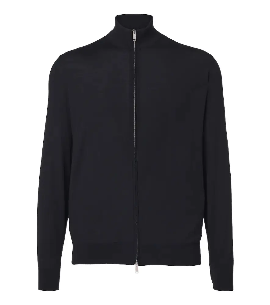 Zegna Wool zip-up cardigan