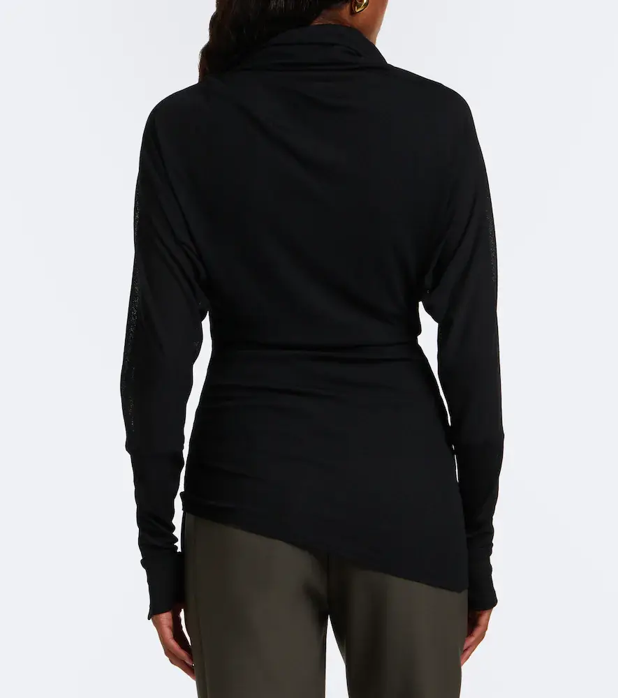 Proenza Schouler Golda draped jersey top | Thumbnail 5 Proenza Schouler Golda draped jersey top | Thumbnail 5