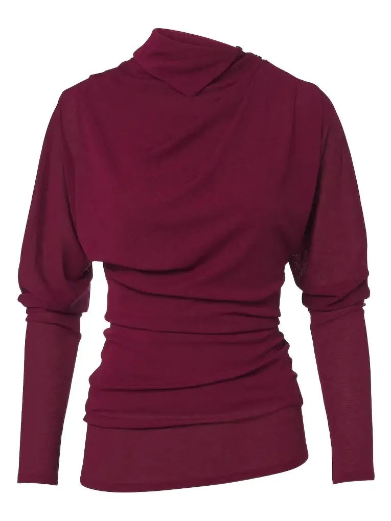 Golda draped jersey top Golda draped jersey top