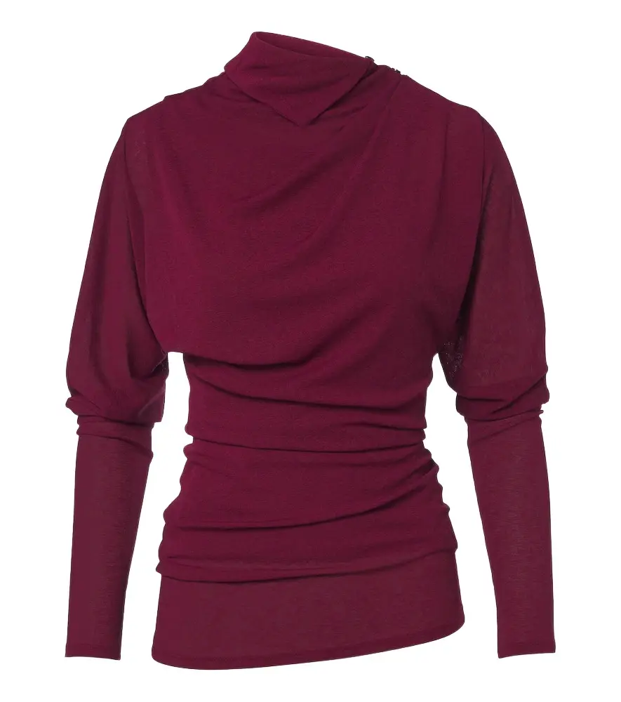 Proenza Schouler Golda draped jersey top