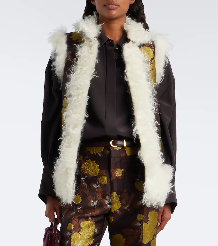 La DoubleJ Floral jacquard mohair vest | Thumbnail 2 La DoubleJ Floral jacquard mohair vest | Thumbnail 2