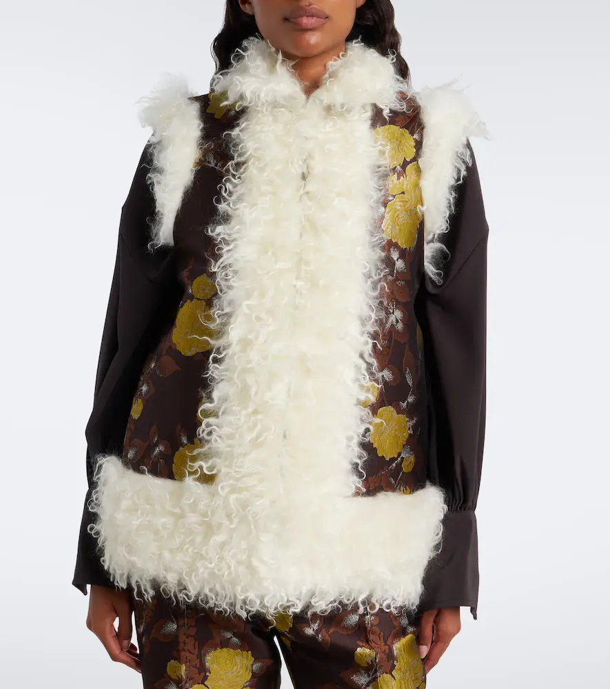 La DoubleJ Floral jacquard mohair vest | Thumbnail 4 La DoubleJ Floral jacquard mohair vest | Thumbnail 4