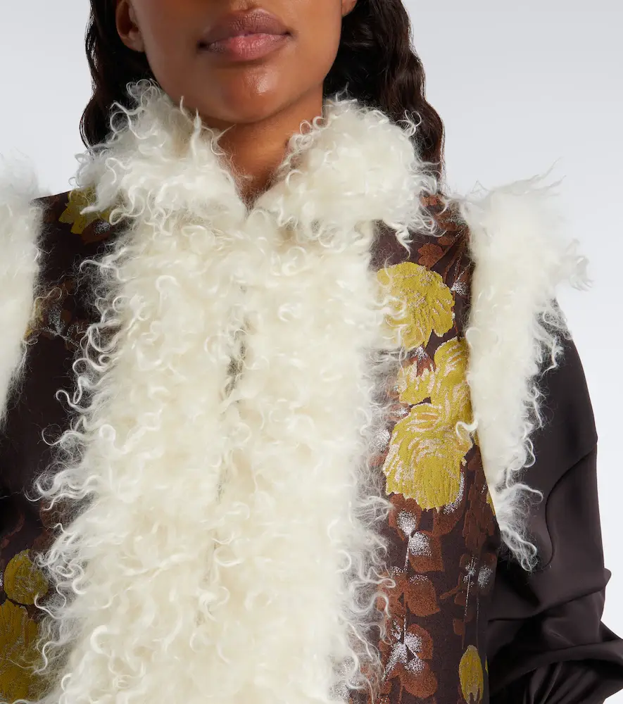 La DoubleJ Floral jacquard mohair vest | Thumbnail 6 La DoubleJ Floral jacquard mohair vest | Thumbnail 6