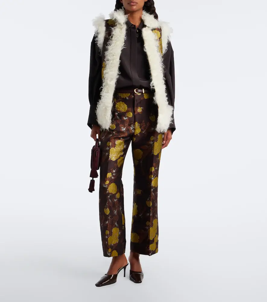 La DoubleJ Hendrix floral jacquard straight pants | Thumbnail 2 La DoubleJ Hendrix floral jacquard straight pants | Thumbnail 2