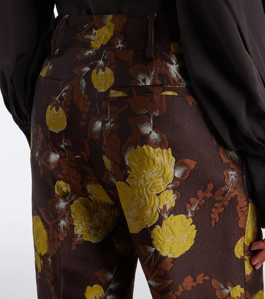 La DoubleJ Hendrix floral jacquard straight pants | Thumbnail 3 La DoubleJ Hendrix floral jacquard straight pants | Thumbnail 3