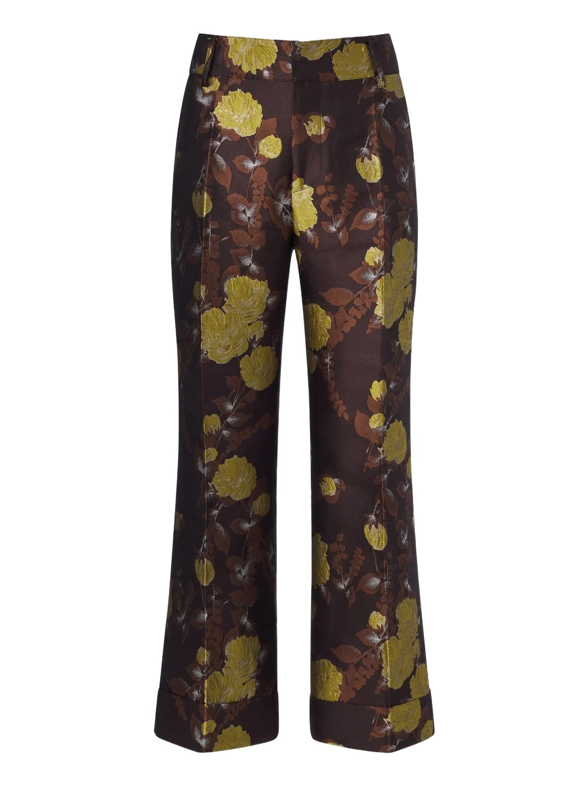 Hendrix floral jacquard straight pants Hendrix floral jacquard straight pants