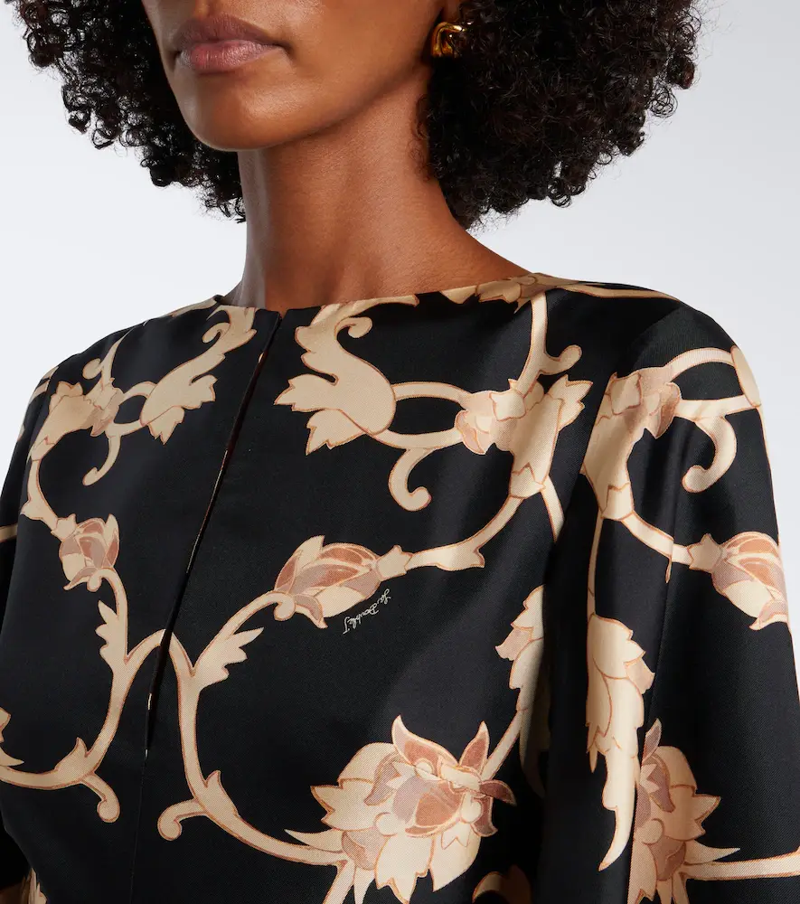 La DoubleJ Belle printed silk twill kaftan | Thumbnail 3 La DoubleJ Belle printed silk twill kaftan | Thumbnail 3
