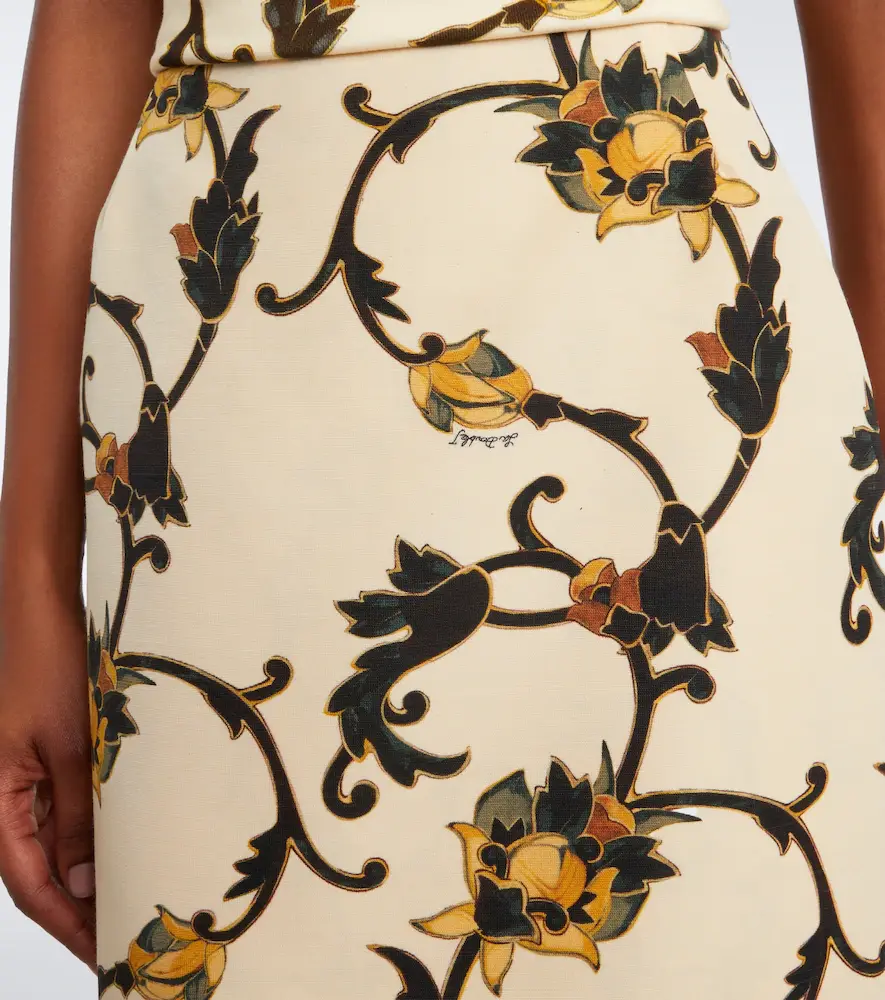 La DoubleJ Printed wool-blend cady pencil skirt | Thumbnail 4 La DoubleJ Printed wool-blend cady pencil skirt | Thumbnail 4
