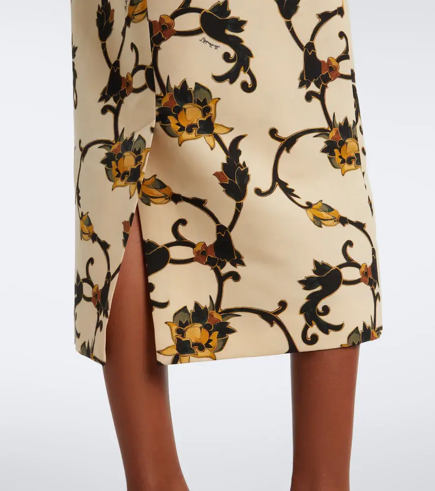 La DoubleJ Printed wool-blend cady pencil skirt | Thumbnail 6 La DoubleJ Printed wool-blend cady pencil skirt | Thumbnail 6