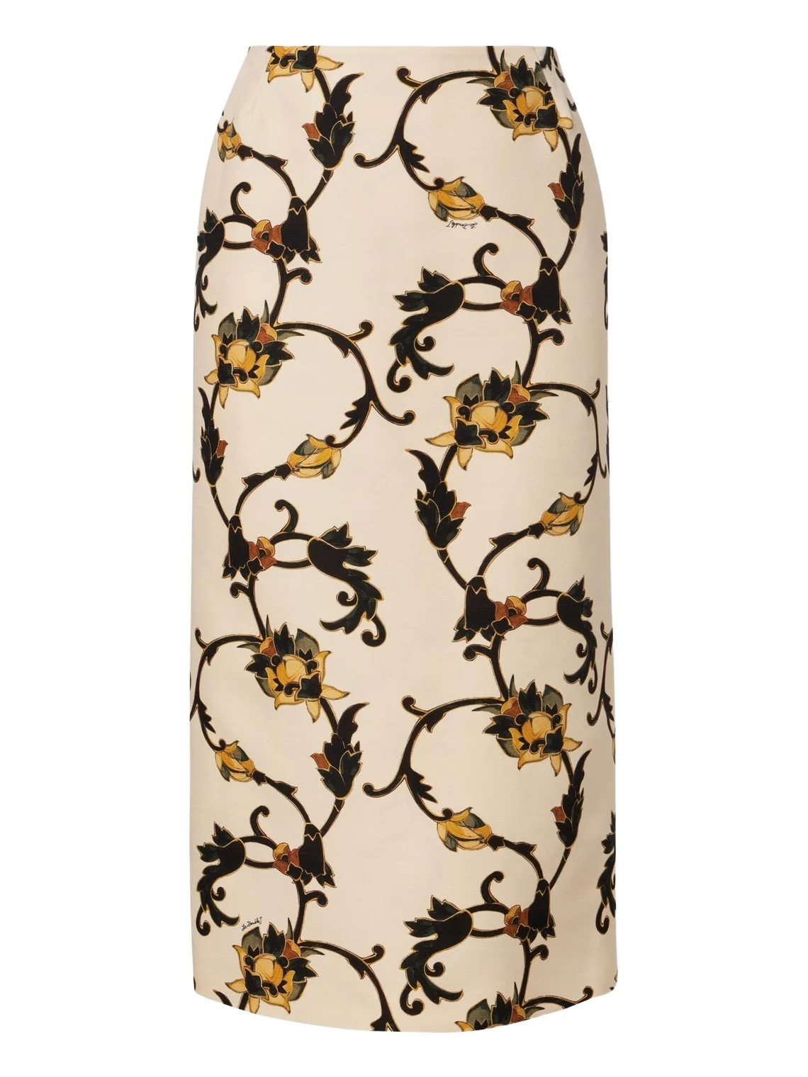 Printed wool-blend cady pencil skirt Printed wool-blend cady pencil skirt