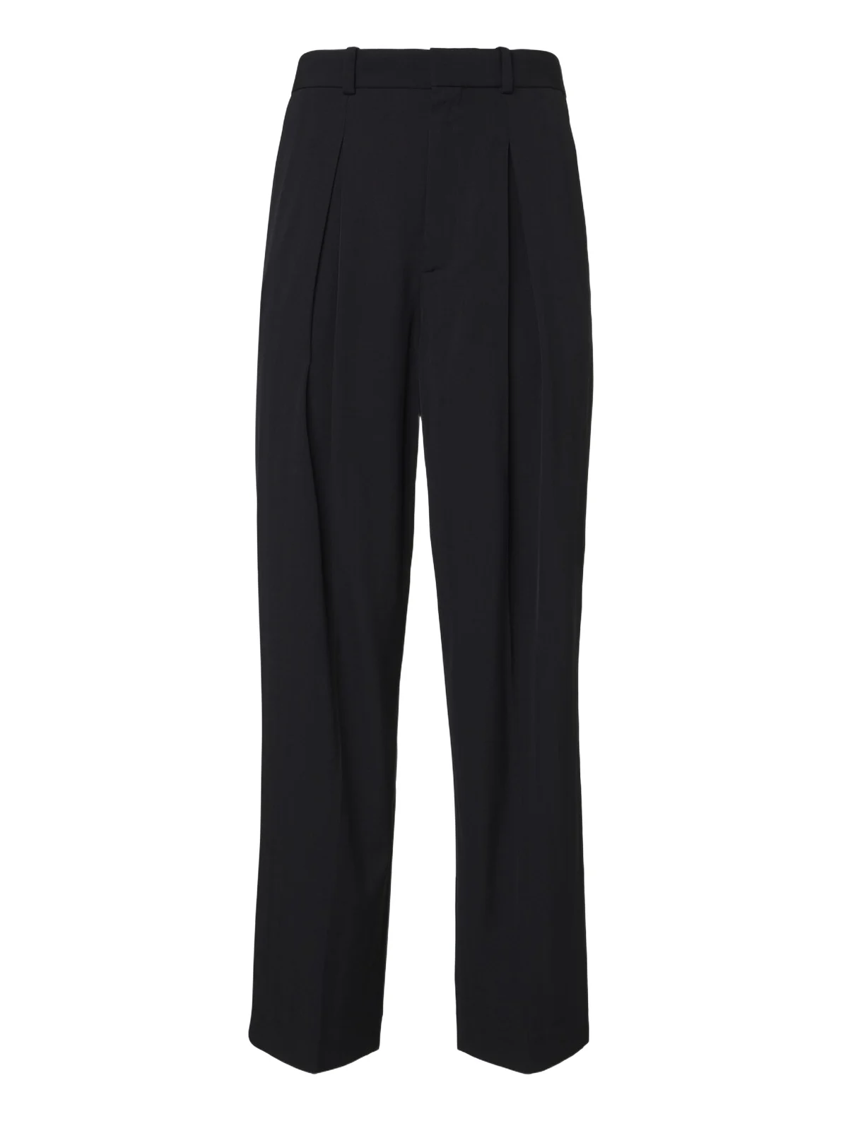 Losange pleated virgin wool wide-leg pants Losange pleated virgin wool wide-leg pants