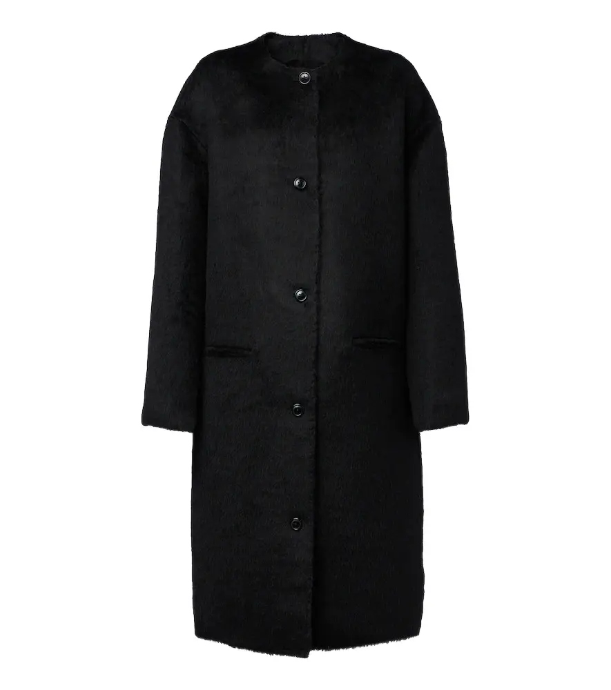 Loulou de Saison Orson alpaca and wool coat