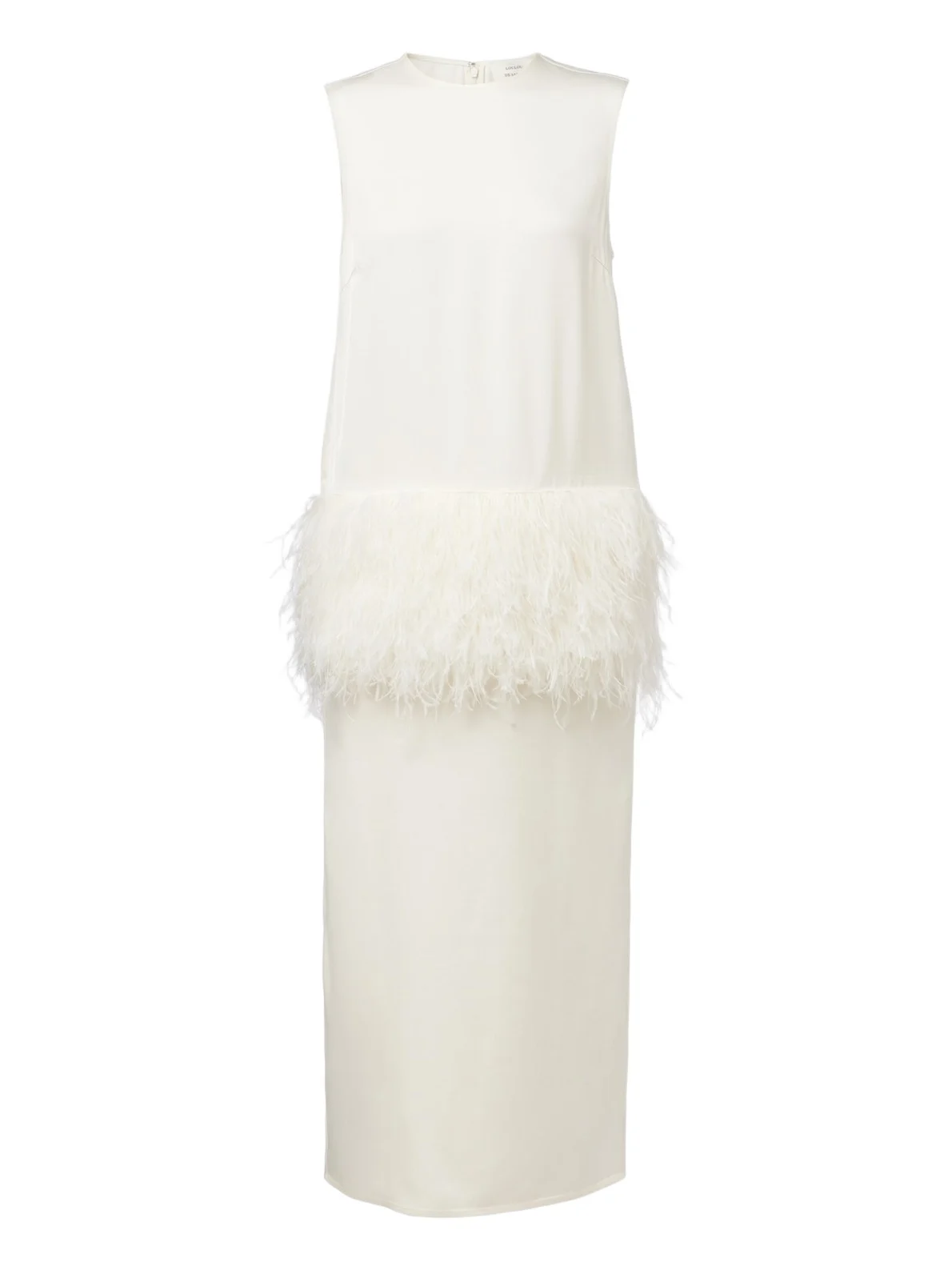 Sonia feather-trimmed midi dress Sonia feather-trimmed midi dress