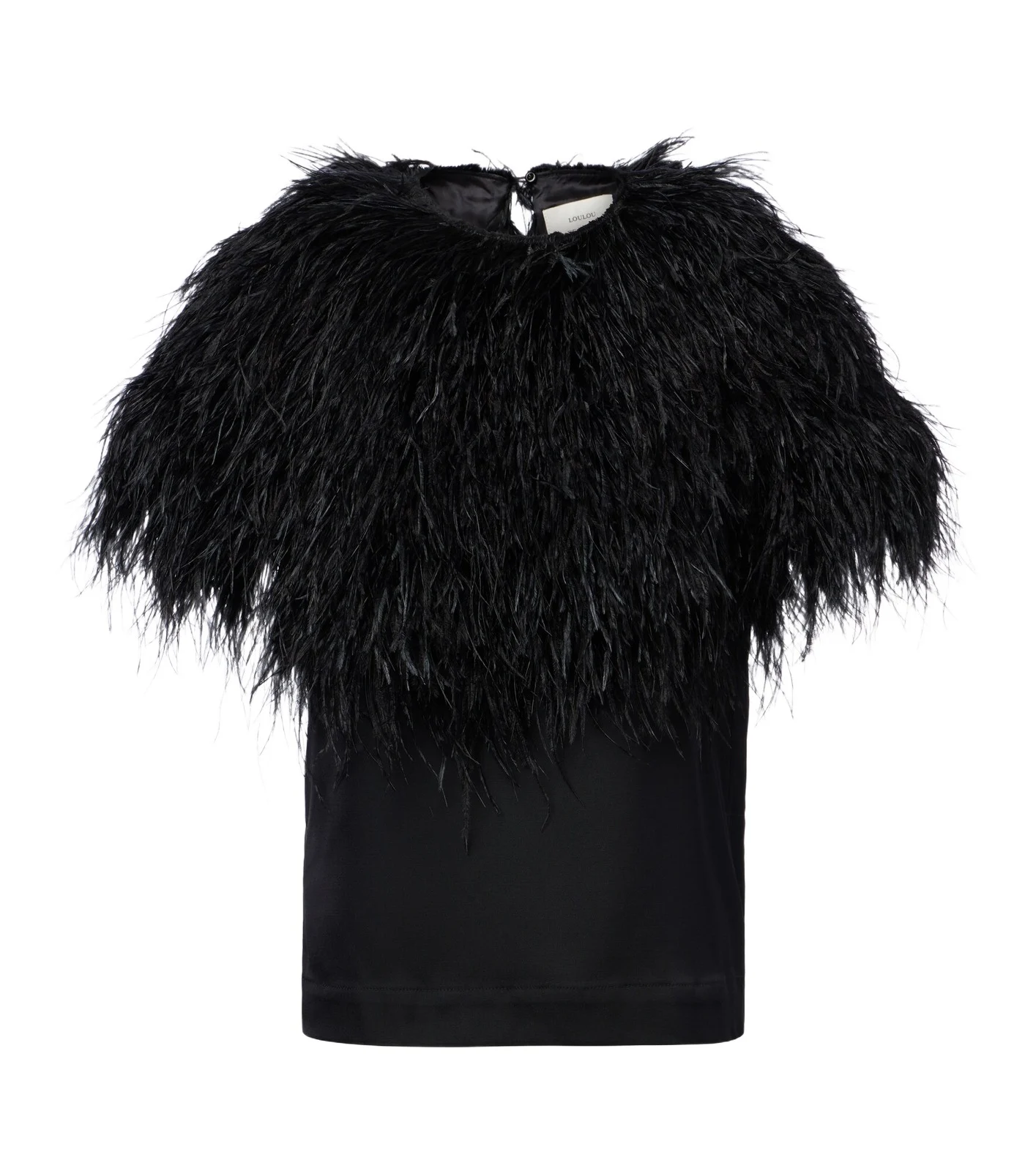 Loulou de Saison Iona feather-trimmed top