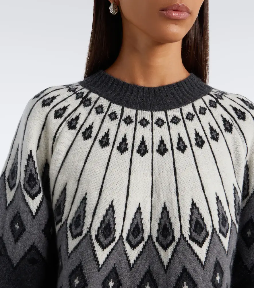 Loulou de Saison Hans jacquard cashmere sweater | Thumbnail 6 Loulou de Saison Hans jacquard cashmere sweater | Thumbnail 6