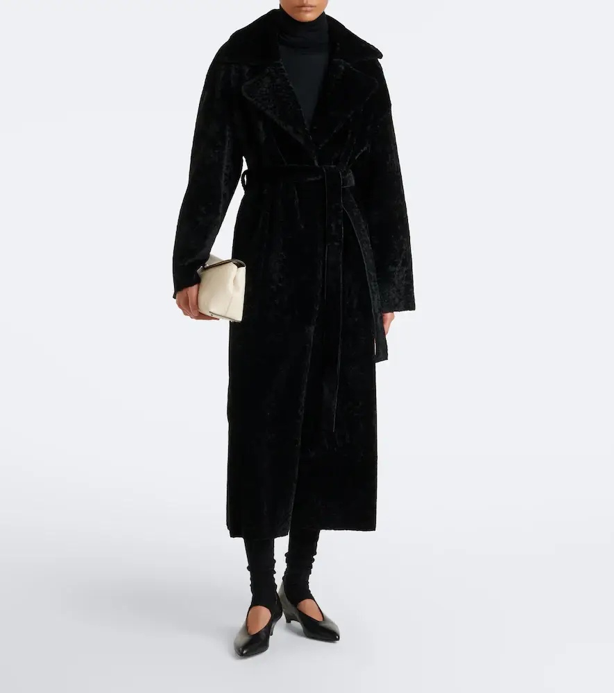 ARMA Rien reversible shearling wrap coat | Thumbnail 2