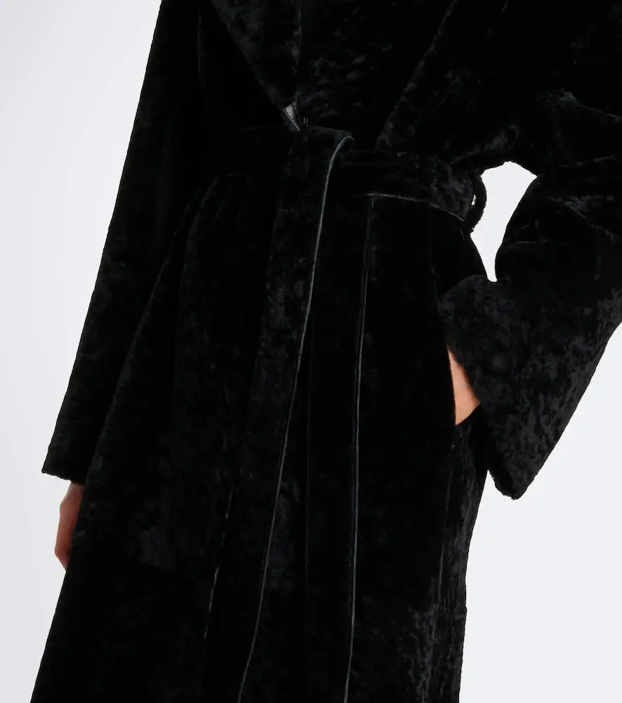ARMA Rien reversible shearling wrap coat | Thumbnail 6