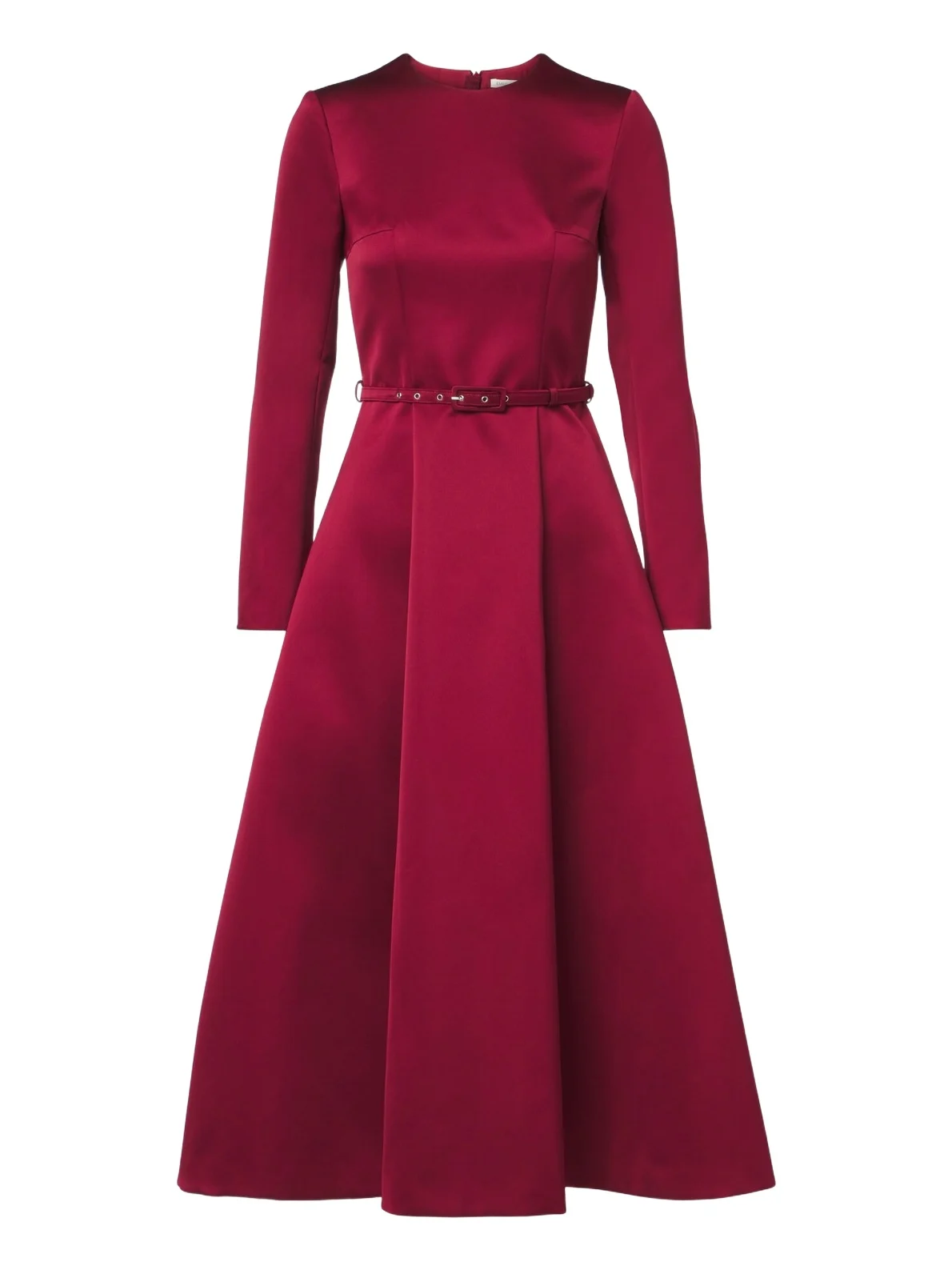 Capucine belted satin midi dress Capucine belted satin midi dress